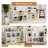 White Bookshelf 6-cube Storage Organizer Open Bookcase,toy & Display Storage Organizer Shelf For Home And Office,11in Cube (1ps)-237078434