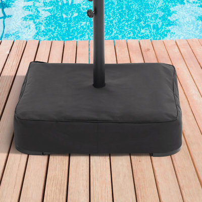 Pammy 13 lb Structure en acier et base de parasol en tissu Oxford