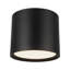 Uma 12-in Black dimmable LED Semi-Flush Mount-1838197055