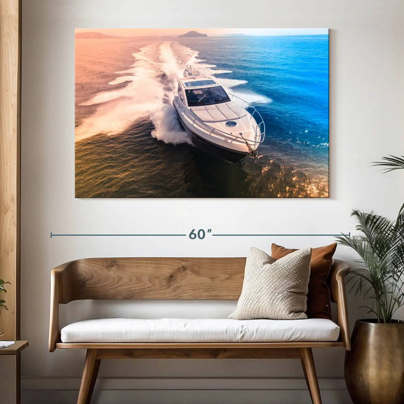 Mehar Speeding Yacht, 34" H x 51" W