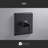 Lotto Collection Shower Trim Only: 8" Square Shower Head, Single Handle Set & Rough-in Valve Included - Matte Black-92460985