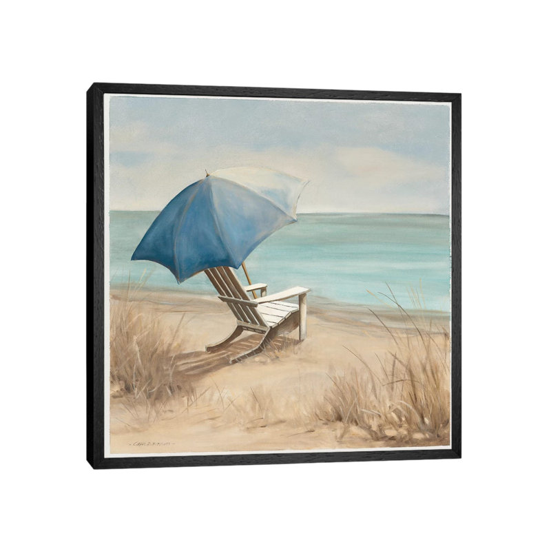 Summer Vacation I by Carol Robinson - Painting on Canvas, Black Framed, 93.98 cm H x 93.98 cm W