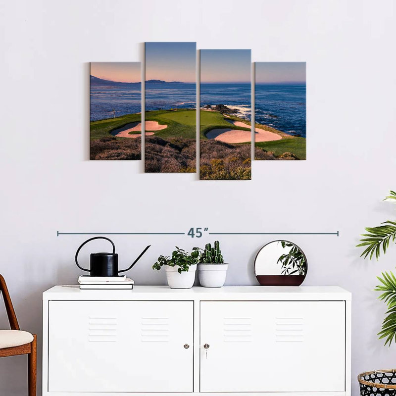 «Pebble Beach Golf Club», reproduction d'art sur toile, H 22 po x l 36 po x P 1 po