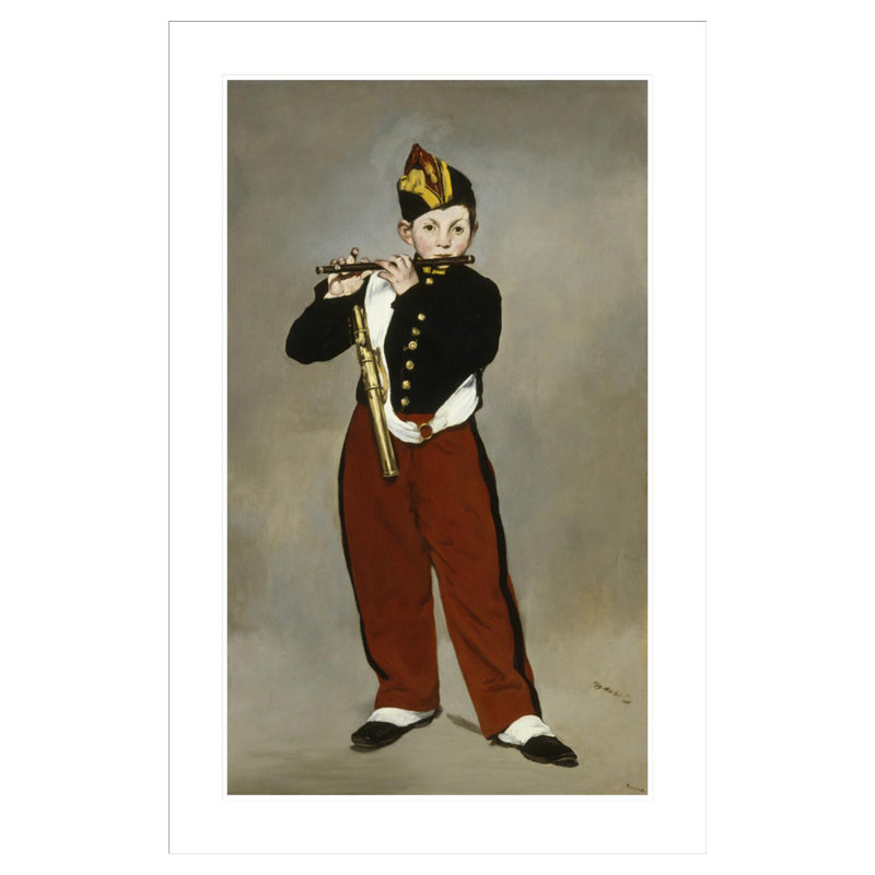 «The Fifer» par Édrede Manet, impression giclée sur cadre, H 41,5 po x l 27,46 po