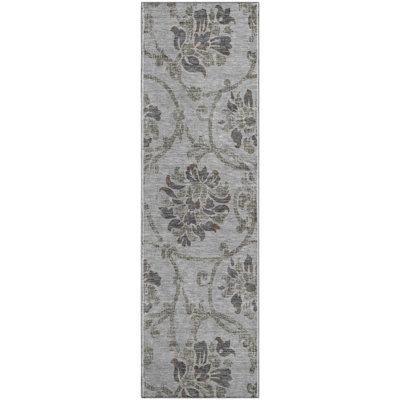 Premium Machine Washable Prisco Gray Rug