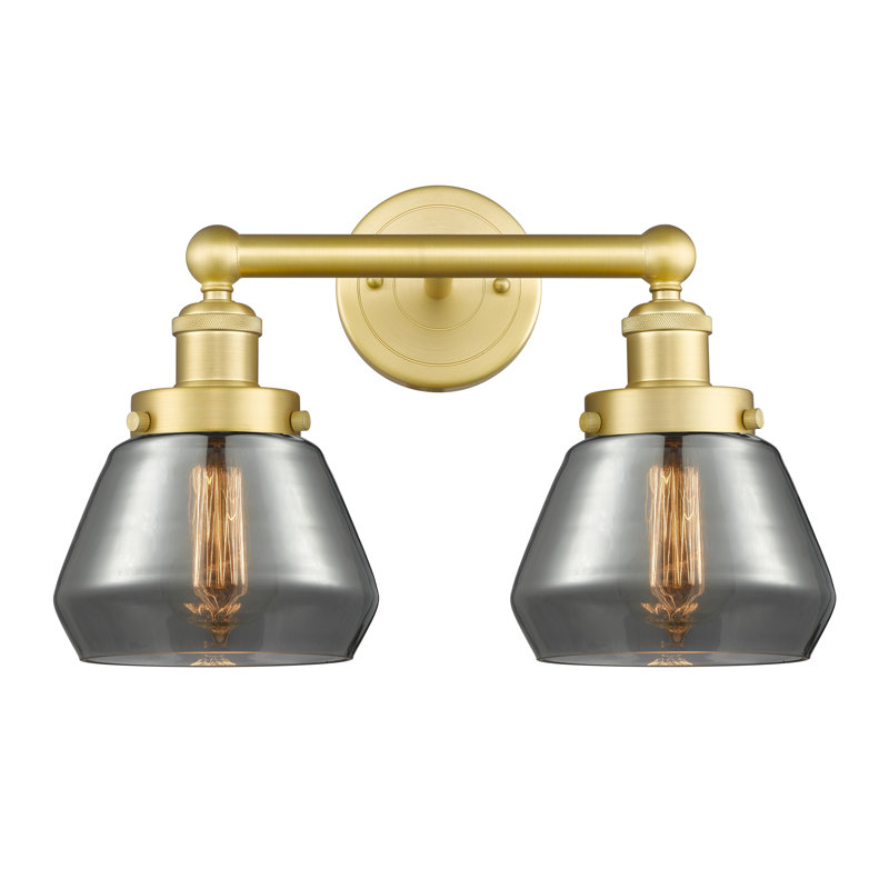 Rivka 2 - Light Dimmable Vanity Light, Plated Smoke, Satin Gold
