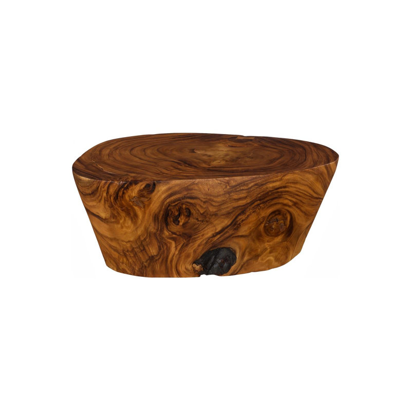 Lathe Coffee Table, Natural, Small, Natural