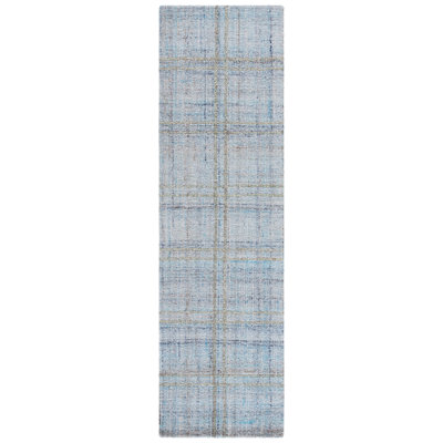 Abstract 155 Area Rug In Blue / Gray