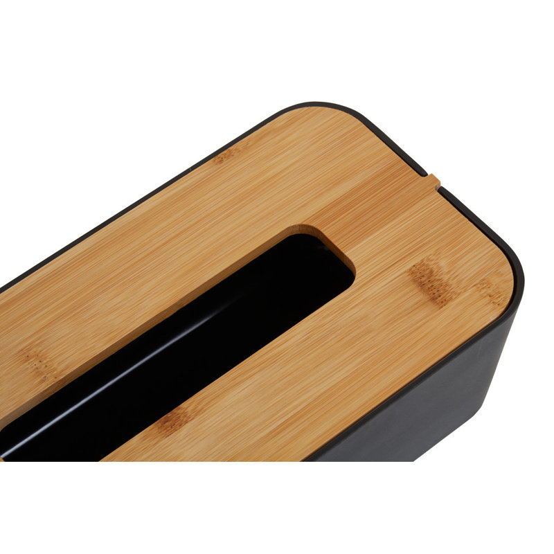 Leist Tissue Box Cover, Black