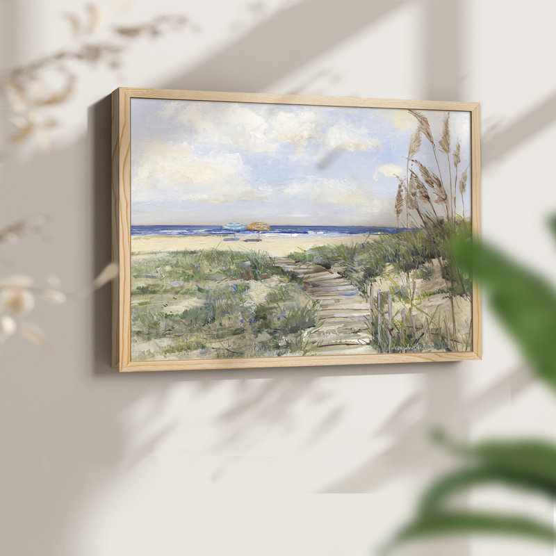 Summer Seas -Framed Print - Restickable, 8" H x 10" W, Natural