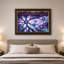 «Mauve et bleu sarcelle», art abstrait sur toile-133553657