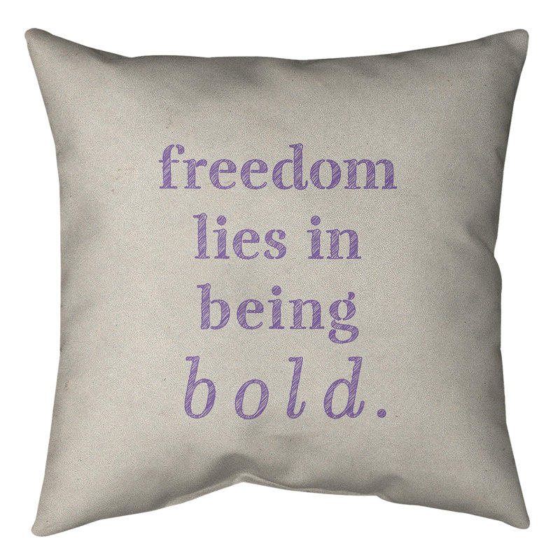 Floor Pillow, 28" x 28", White/Purple