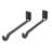 freedomRail EDGE Horizontal Bike Hook Kit