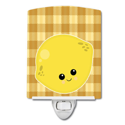 Lemon Face Ceramic Night Light
