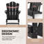 Ensemble de 2 chaises Adirondack en plastique PEHD résistant aux intempéries Devito (ensemble de 2)-943192969-965018950