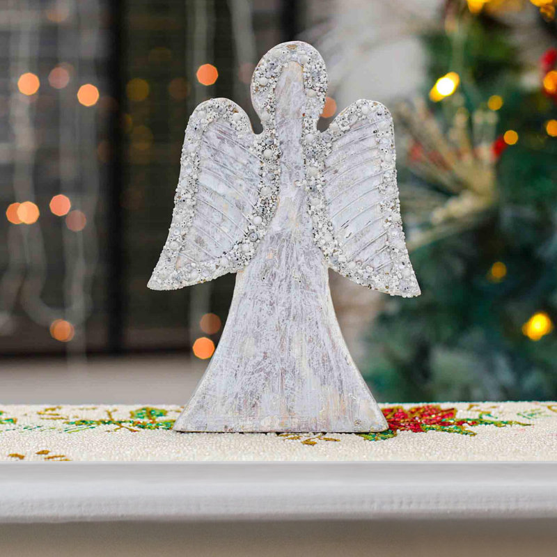 Sculpture anges en bois, Blanc