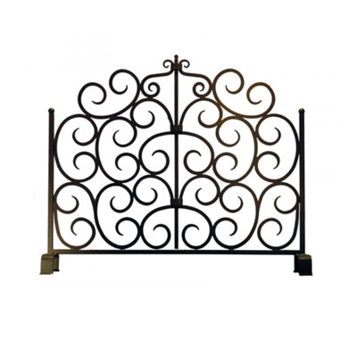 Mediterranean Iron Fireplace Screen