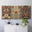 Ensemble de toiles tendues avec châssis de la meilleure collection de la collection Homure de William Morris de Morris Morris - Prêt à être accroché-2122754626