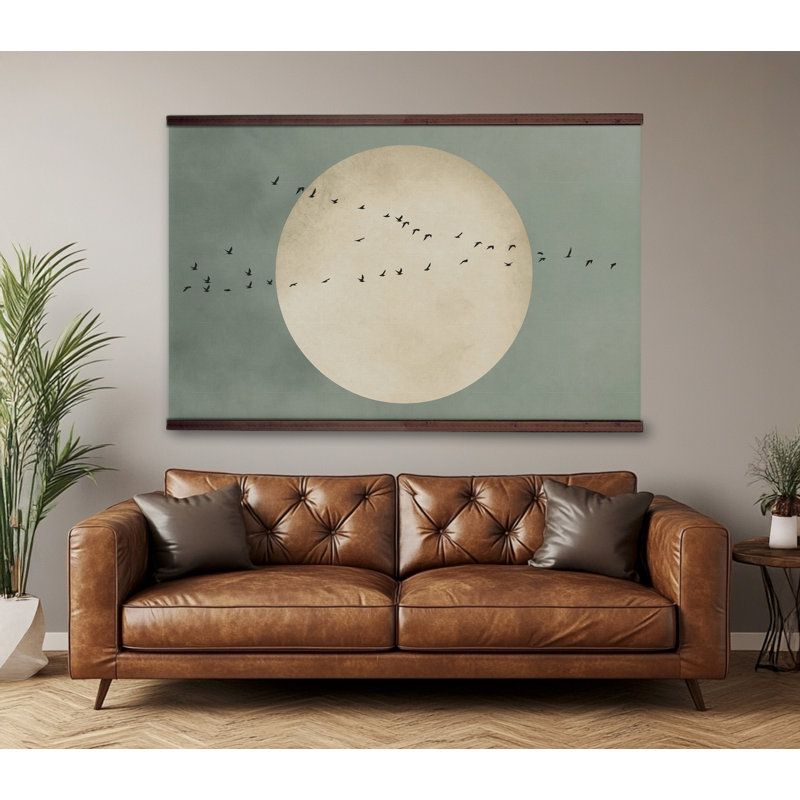 Très grande tapisserie murale en toile, H 45 po x l 73 po