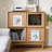 Burlywood Solid Wood+Glass Display Cases