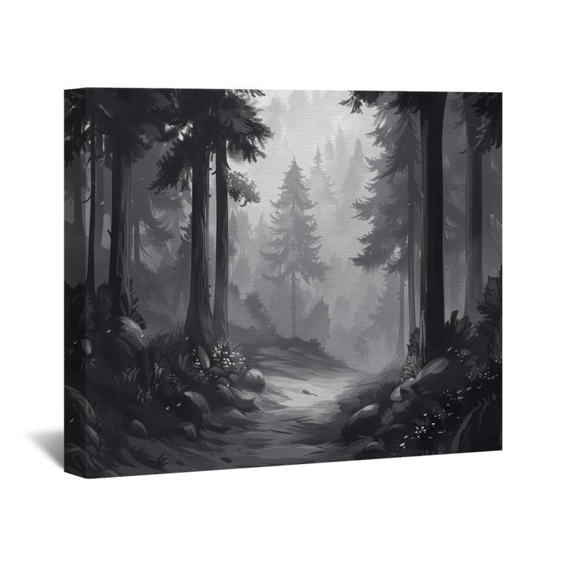 Toile de forêt - toile décorative murale Nature, H 11 po x l 14 po