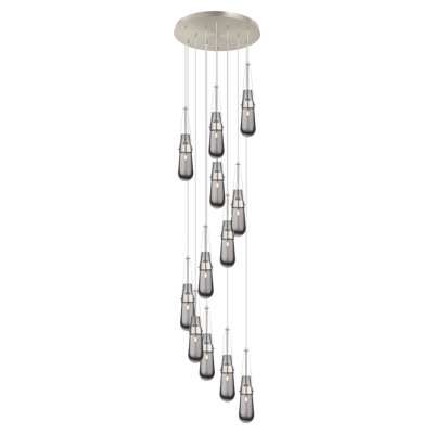 Luminaire suspendu en grappe à 12 lumières