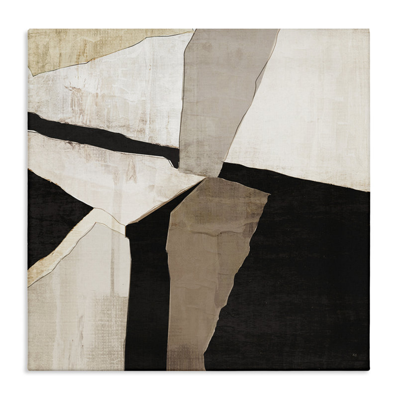 «Rustic Neutral Fragments», art mural par Susan Jill, H 17 po x l 17 po