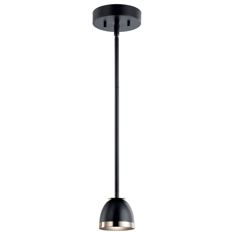 Petit luminaire suspendu 1Lt Germana, Noir / or