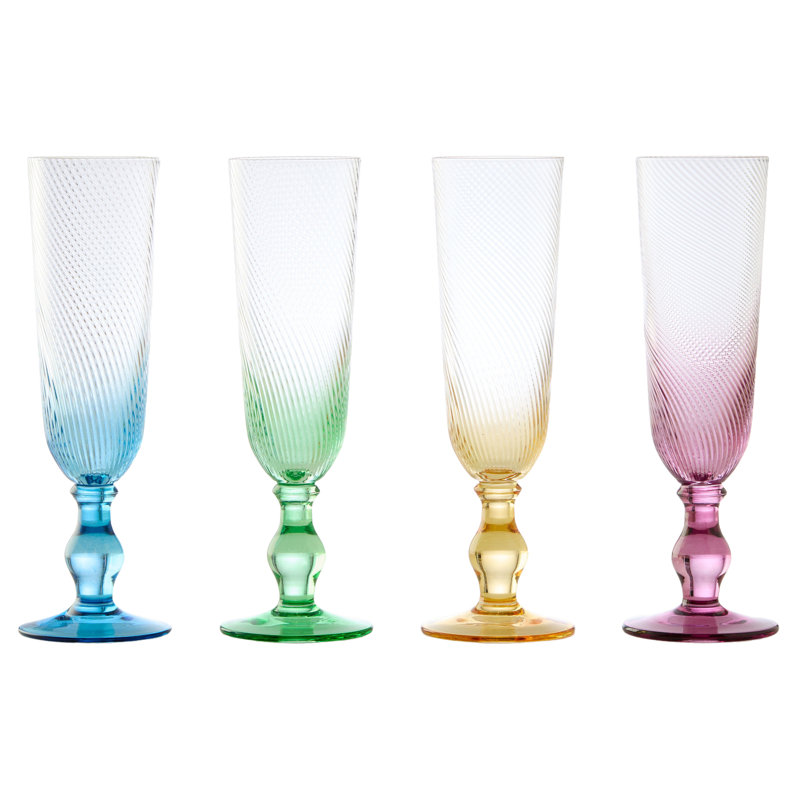 Swirl Champagne Flutes