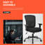 Big and Tall Office Chair 400lbs Mesh Task Chair Ergonomic Computer Chair Height Adjustable Comfort Wide Seat Desk Chair Lumber Support Executive Office Chair-138741855