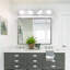 Éclairage pour meuble-lavabo à DEL 4 lumières à intensité variable, barre de salle de bain chromée pour salle de bain, miroir de meuble-lavabo et salon-107041944-107041945