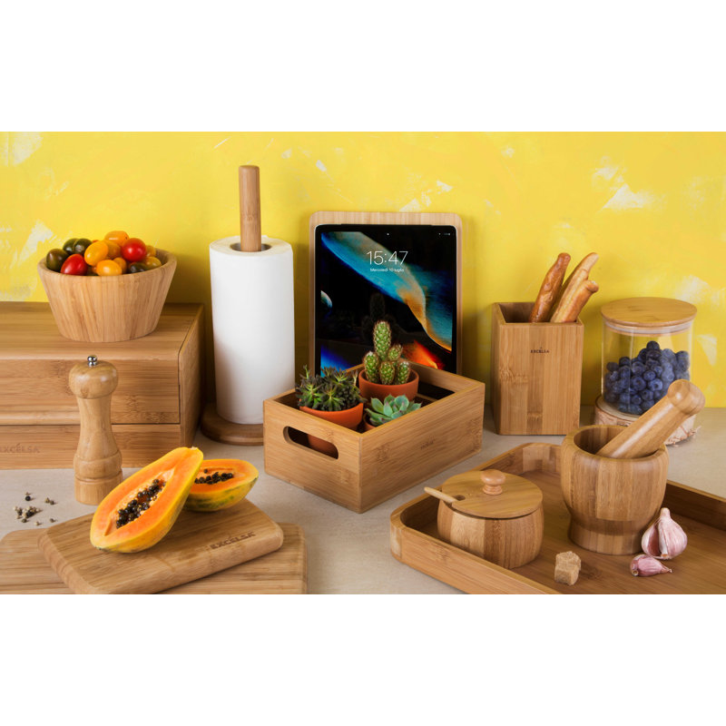 Eco Living Bamboo Paper Towel Holder