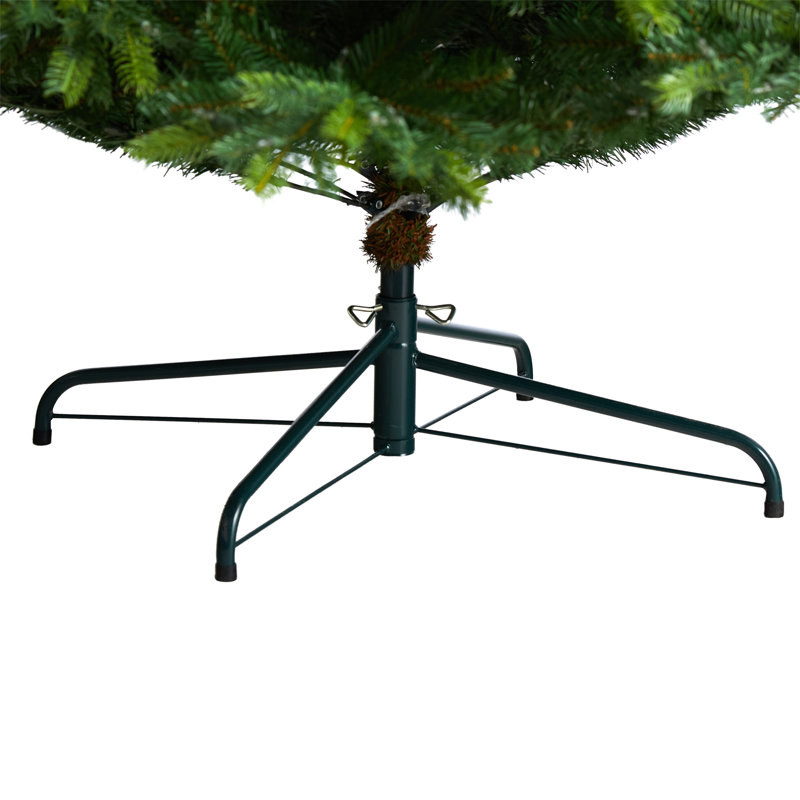 Arbre de Noël artificiel épinette vert avec lumières claires, H 9 pi