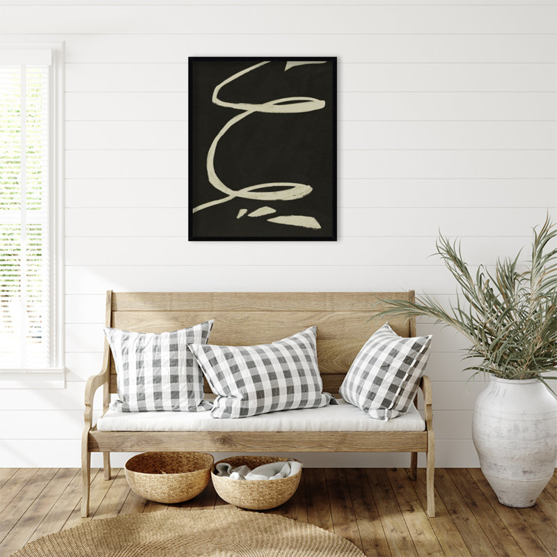 Neutral Spring III by Jacob Green, 33" H x 27" W x 1" D, Black