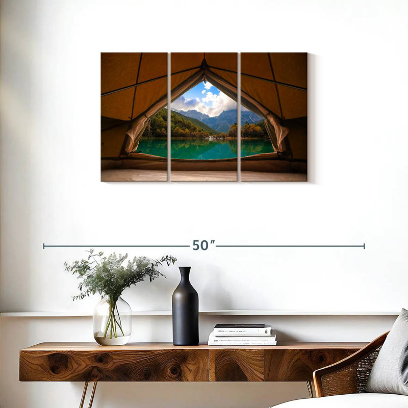 Senne Lakeside Tent View, 20" H x 33" W