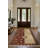 Minasa Collection Digital Print Cotton-Polyester Beige Burgundy Oriental Rug-2046771237
