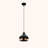 Adjustable Height Metal Body Dome Single Pendant