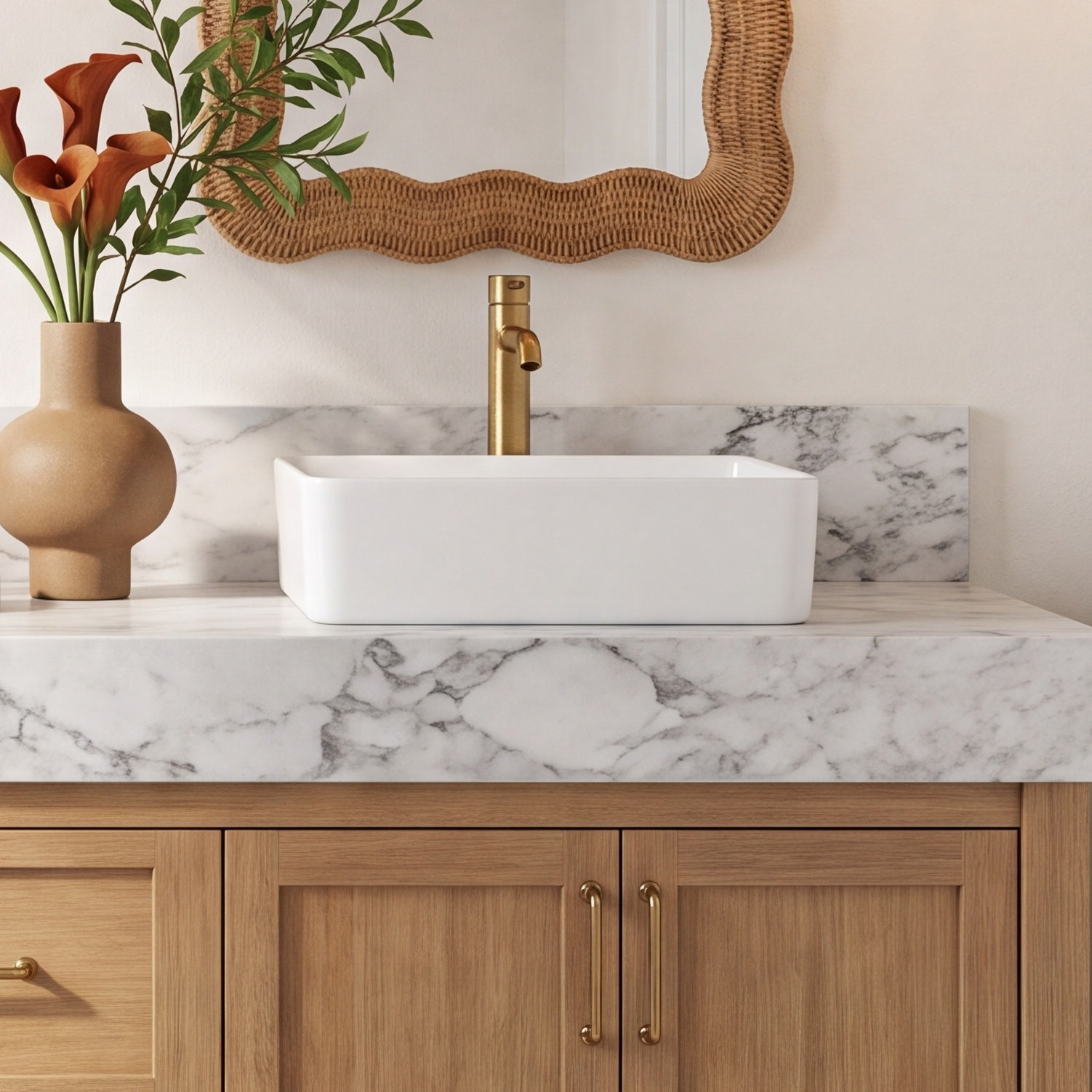 Grove 33" Fireclay Farmhouse Kitchen Sink, White