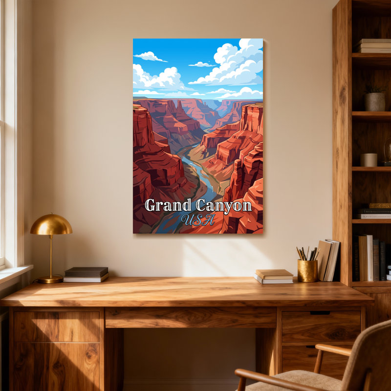 «Scenic & Cityscapes Grand Canyon Usa», reproduction d'art, H 48 po x l 32 po