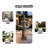 52" 3-Tier Outdoor Fountain With LED Lights, Resin Classical Cascading Water Feature For Patio Garden