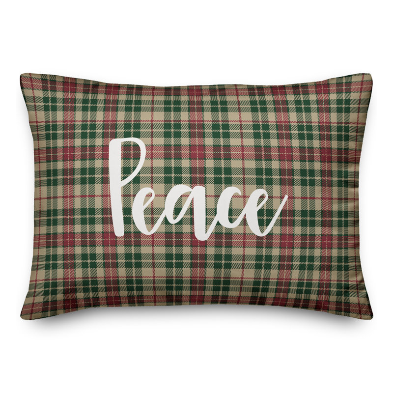  Coussin lombaire Peace in Tartan