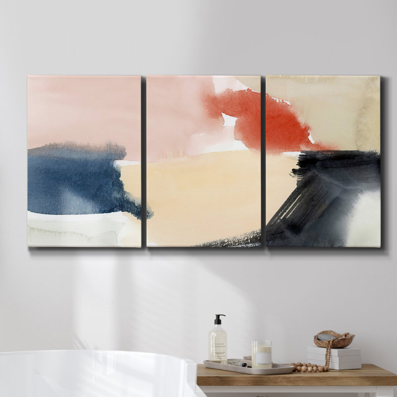 " Geode Slice " 3 - Pieces, 27" H x 54" W x 2" D