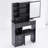 29.2" Small Space Left Drawer Desktop Vanity Table + Cushioned Stool, Extra Large Right Sliding Mirror, Multi Layer High Capacity Storage, Practical Fashionable Dresser, Suitable For Small Space-394764251