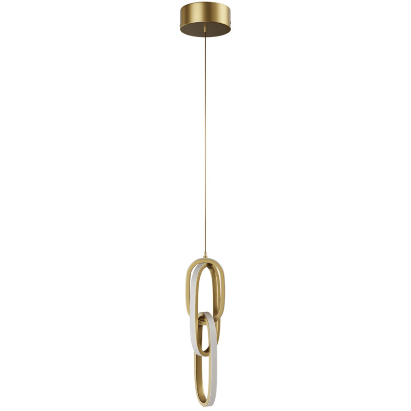 Circa Gold Looping Pendant, Gold