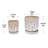 Of 2 8" Striped Ceramic Flowerpots, Brown And Antique White, Drainage Hole. All - Weather, Reinforced, Glossy For Patio, Garden, Windowsill Flowerpots In Planters With Finish-1189634307