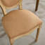 Chaise de salle à manger avec cadre en bois massif de style français, ensemble de 2, tissu en lin confortable et design élégant-687774158