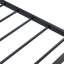 Structure de lit simple en métal noir robuste avec processus d'assemblage rapide, mode de sommeil silencieux, capacité de charge de 750 livres, structure de support de matelas stable, option de rangement inférieur et trous pour