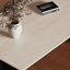 Beige + pierre noire rectangulaire + table de salle à manger papillon en acier-1631339374