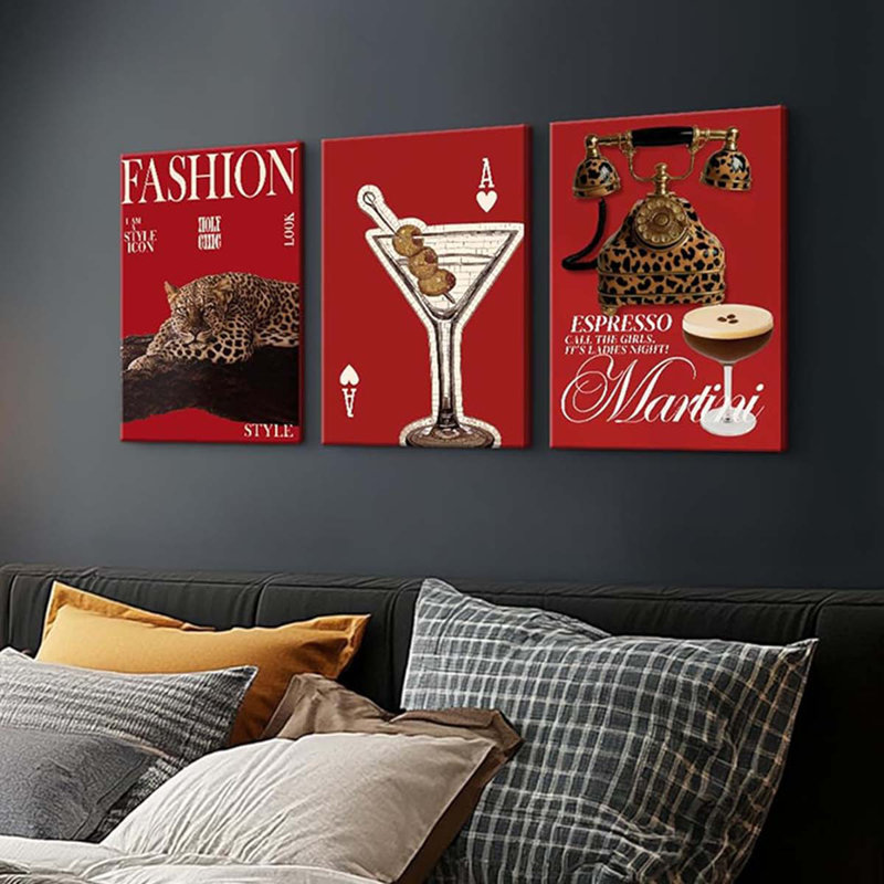 3 Piece Wrapped Canvas Print, 40 cm H x 30 cm W