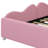Upholstered Daybed With Cloud-Shaped Backrest-339430096